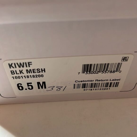 Bar III Kiwi Black Mesh Sport Sandals size 6.5 M - Picture 5 of 5